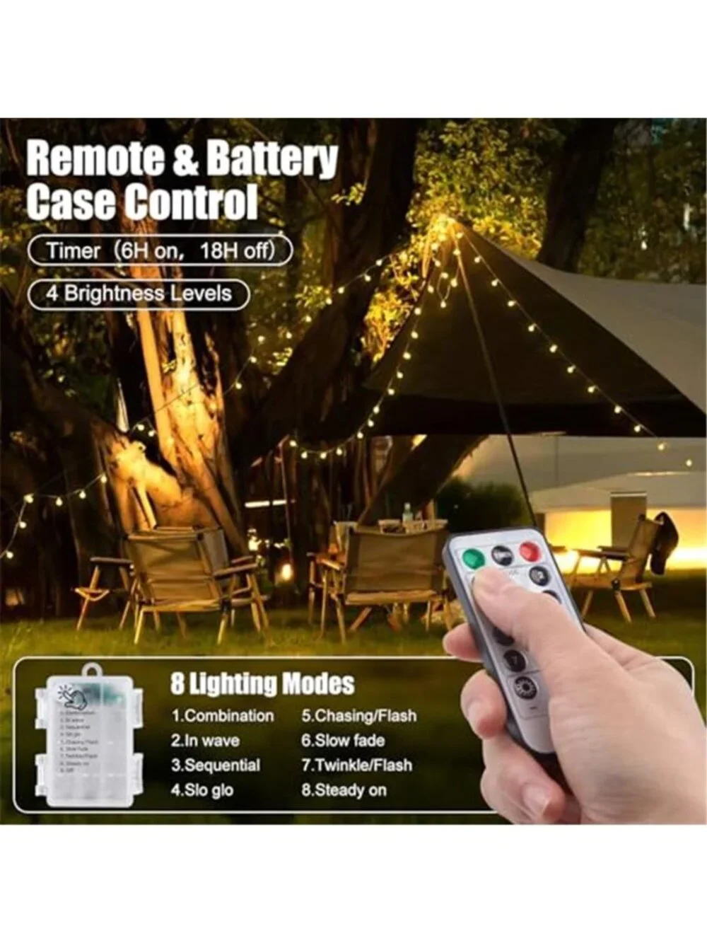 Battery Operated String Lights, 21FT 60 LED Globe Fairy Lights with Remote